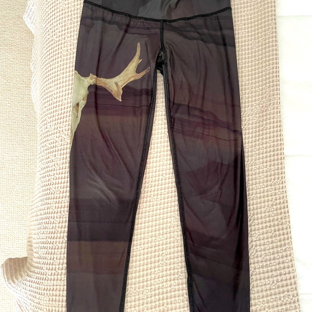 Cow skull leggings